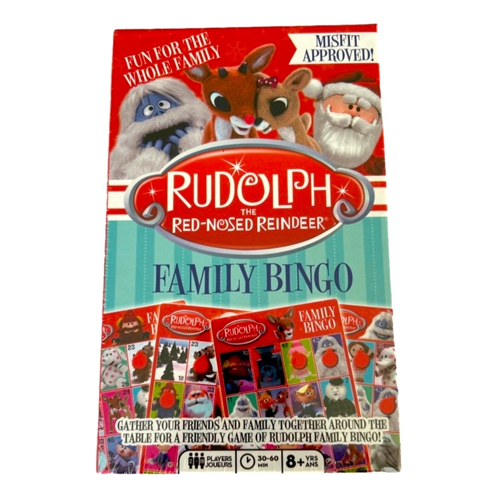Rudolph The Red Nosed Reindeer Family Bingo Game New Sealed Box